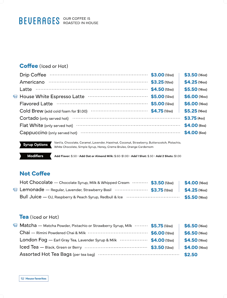 Cupla Coffee Menu - Image 1