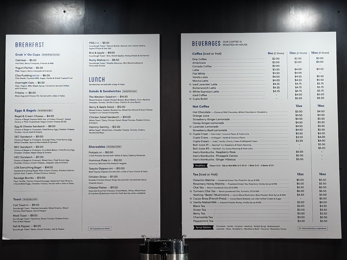 Cupla Coffee Menu - Image 6